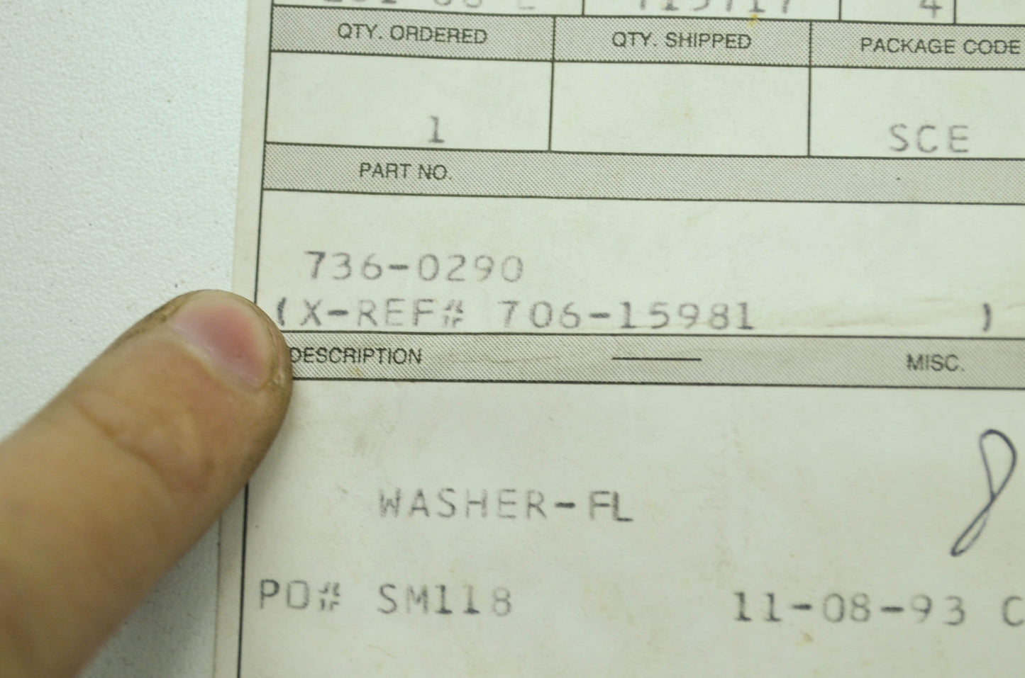 Washer NOS