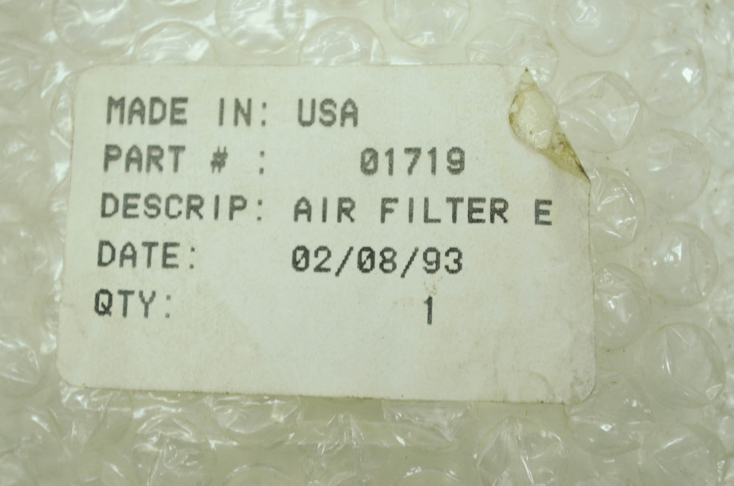 Air Filter NOS