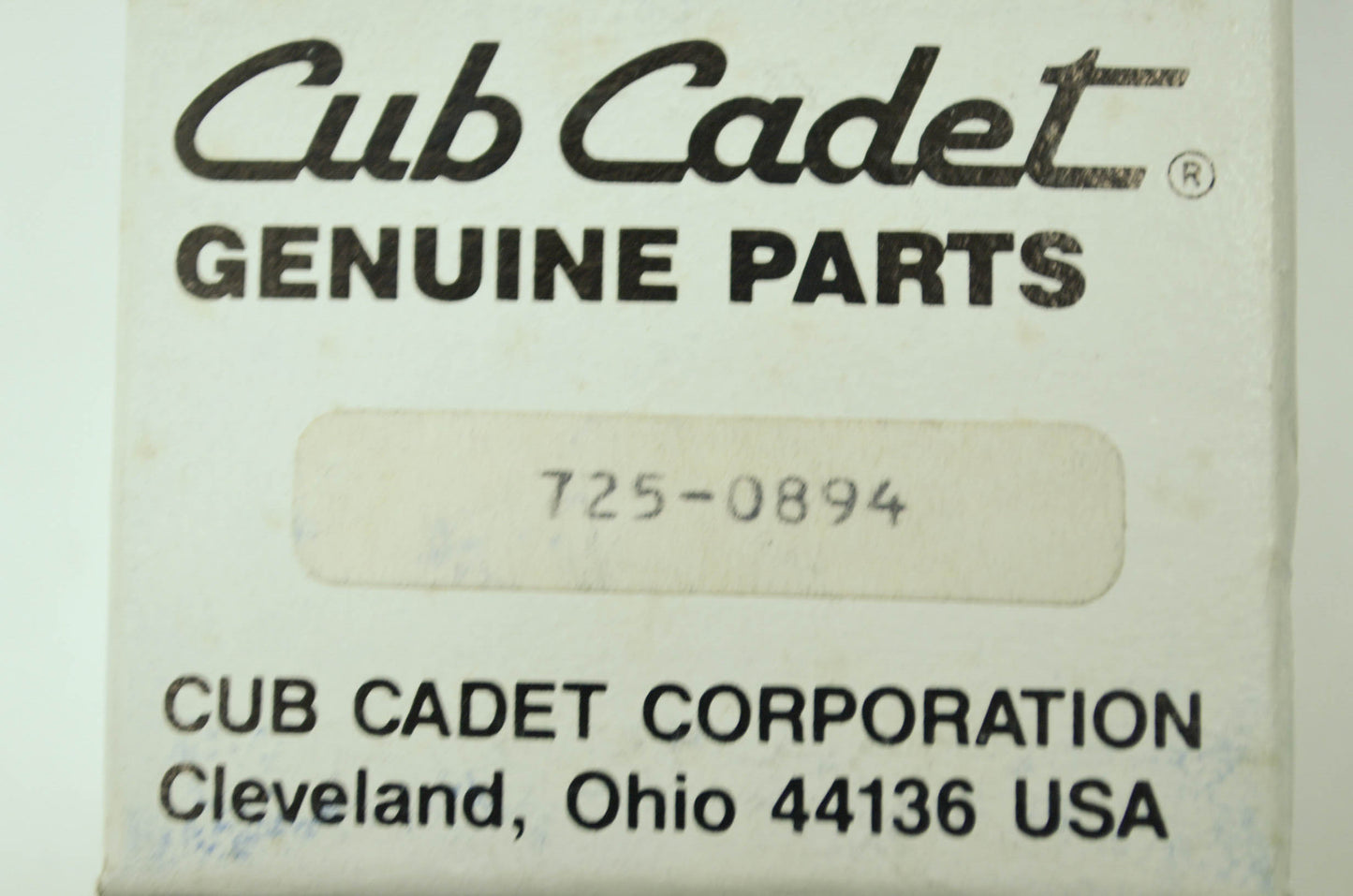 NEW Cub Cadet Relay NOS