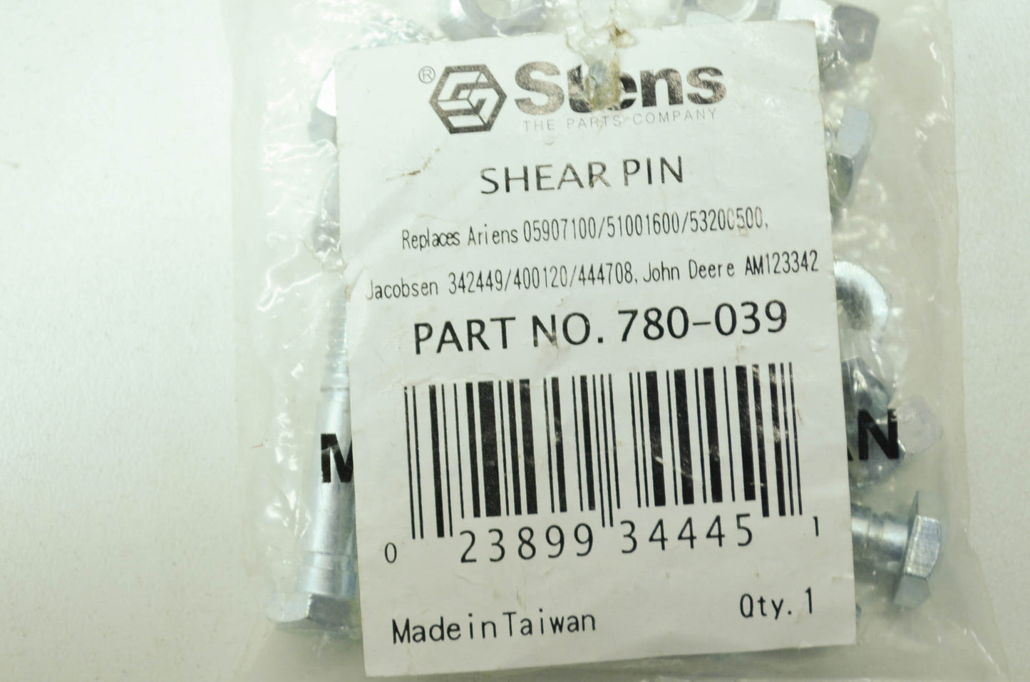 Shear Pins Qty 10 NOS