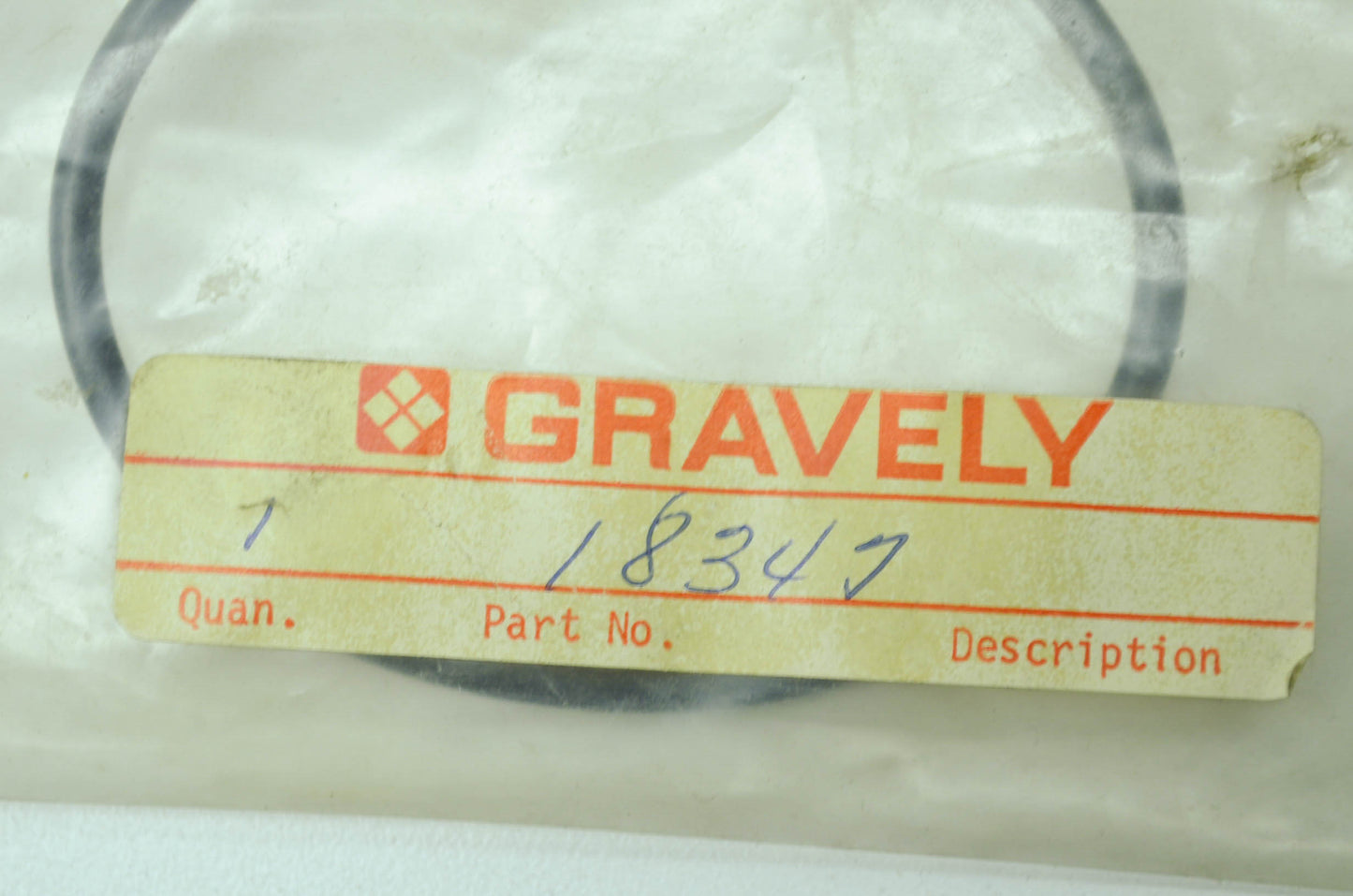 NEW Gravely O-Ring NOS