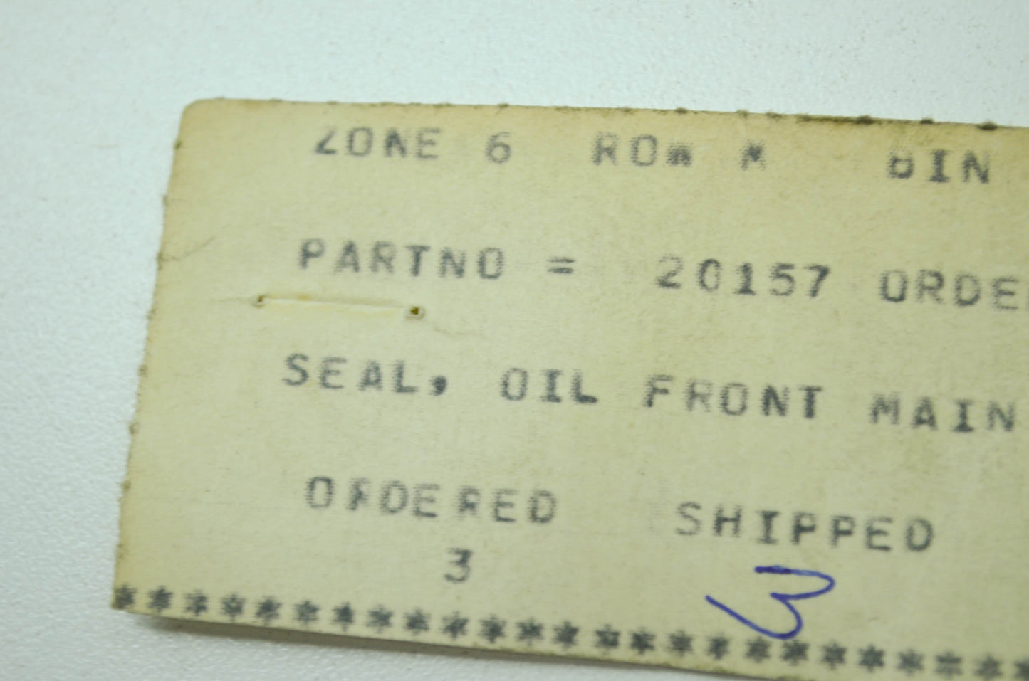 Front Main Seal NOS