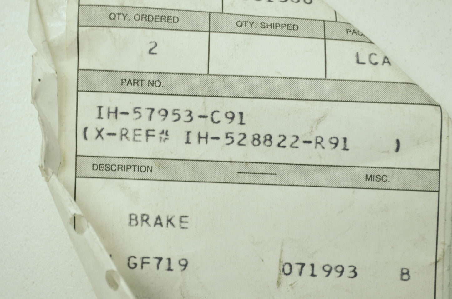 Brake Caliper Assembly NOS