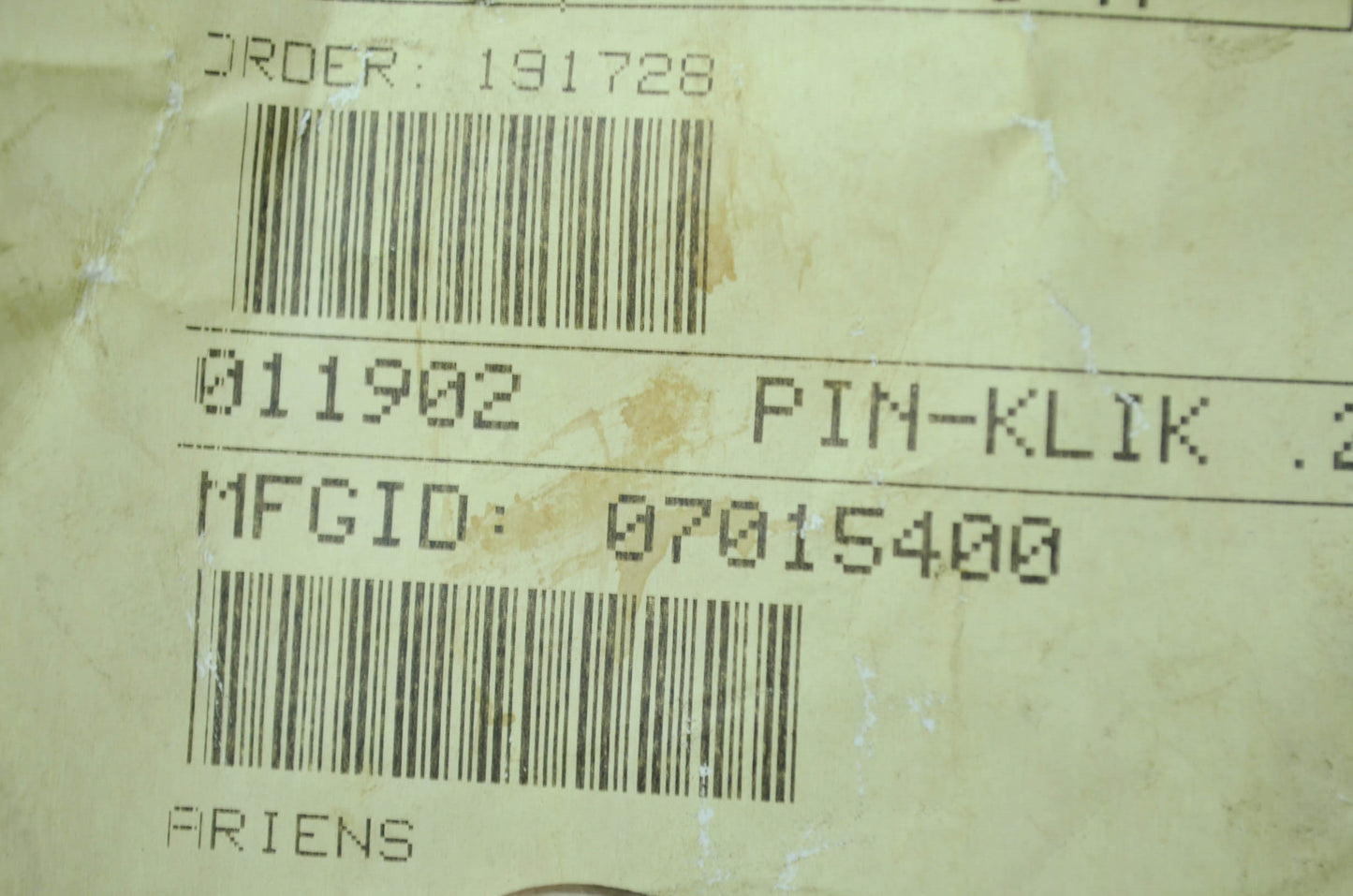 Klik Pin NOS