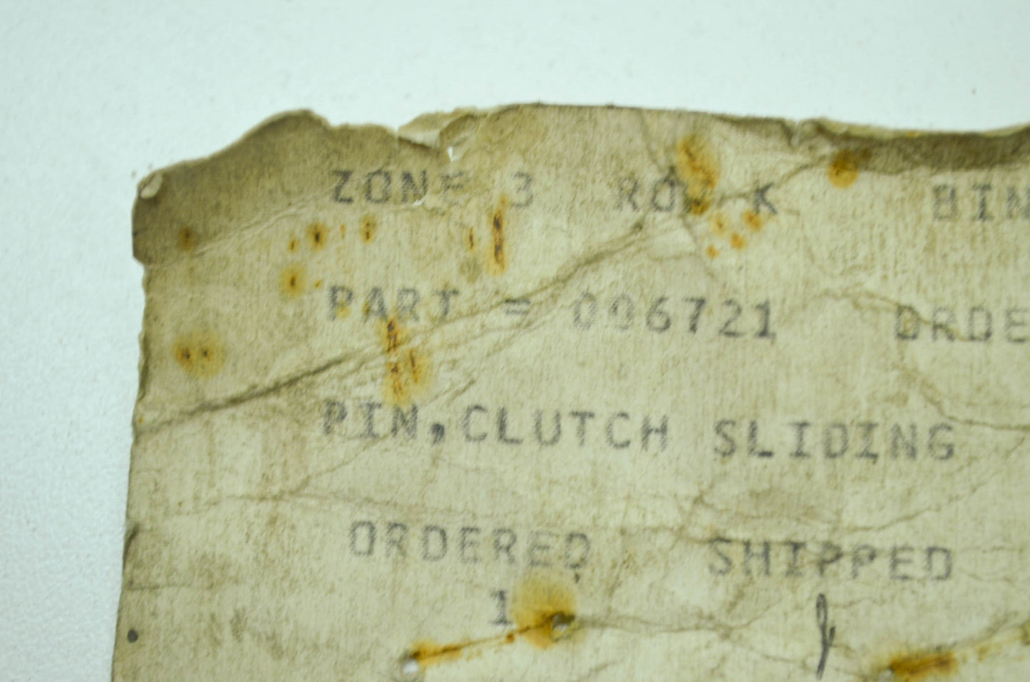 Clutch Sliding Pin NOS