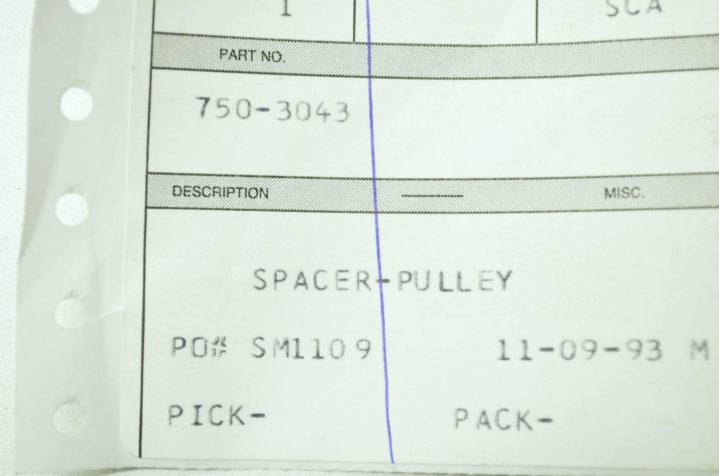 Pulley Spacer NOS