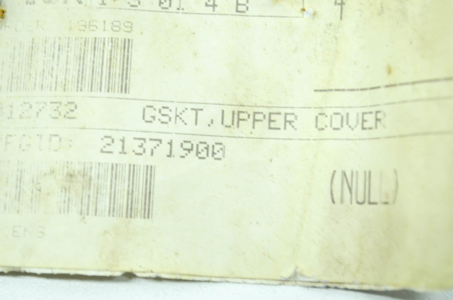 Upper Cover Gasket NOS