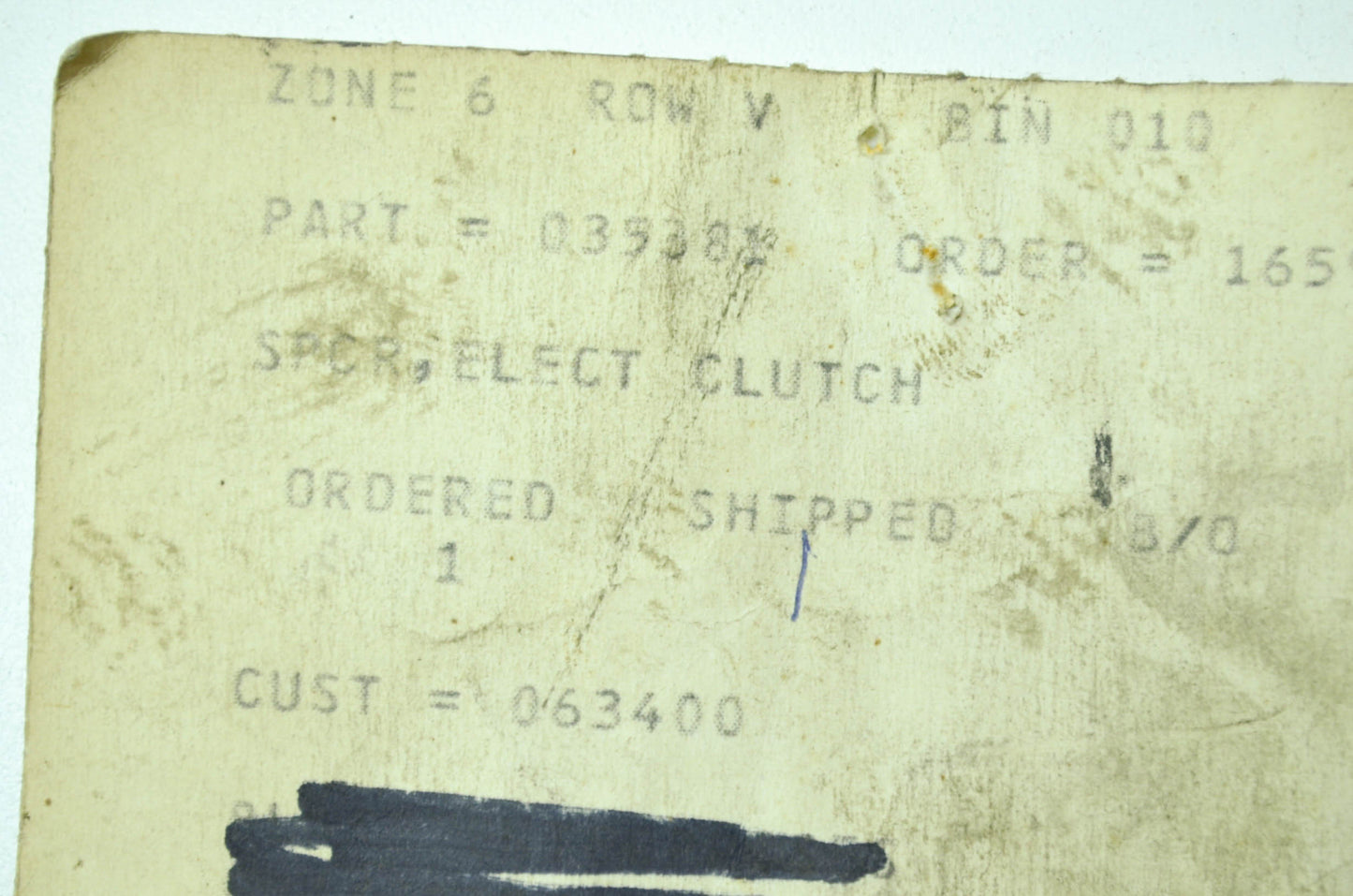 Clutch Spacer 0 NOS