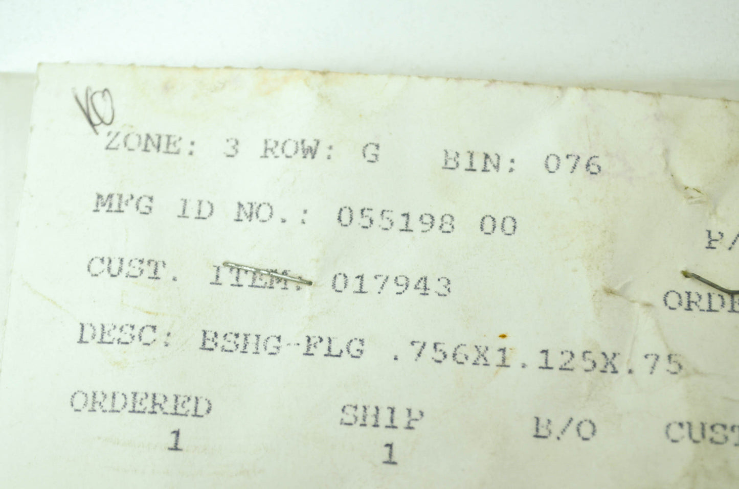 NEW Gravely Flange Bushing NOS 05519800