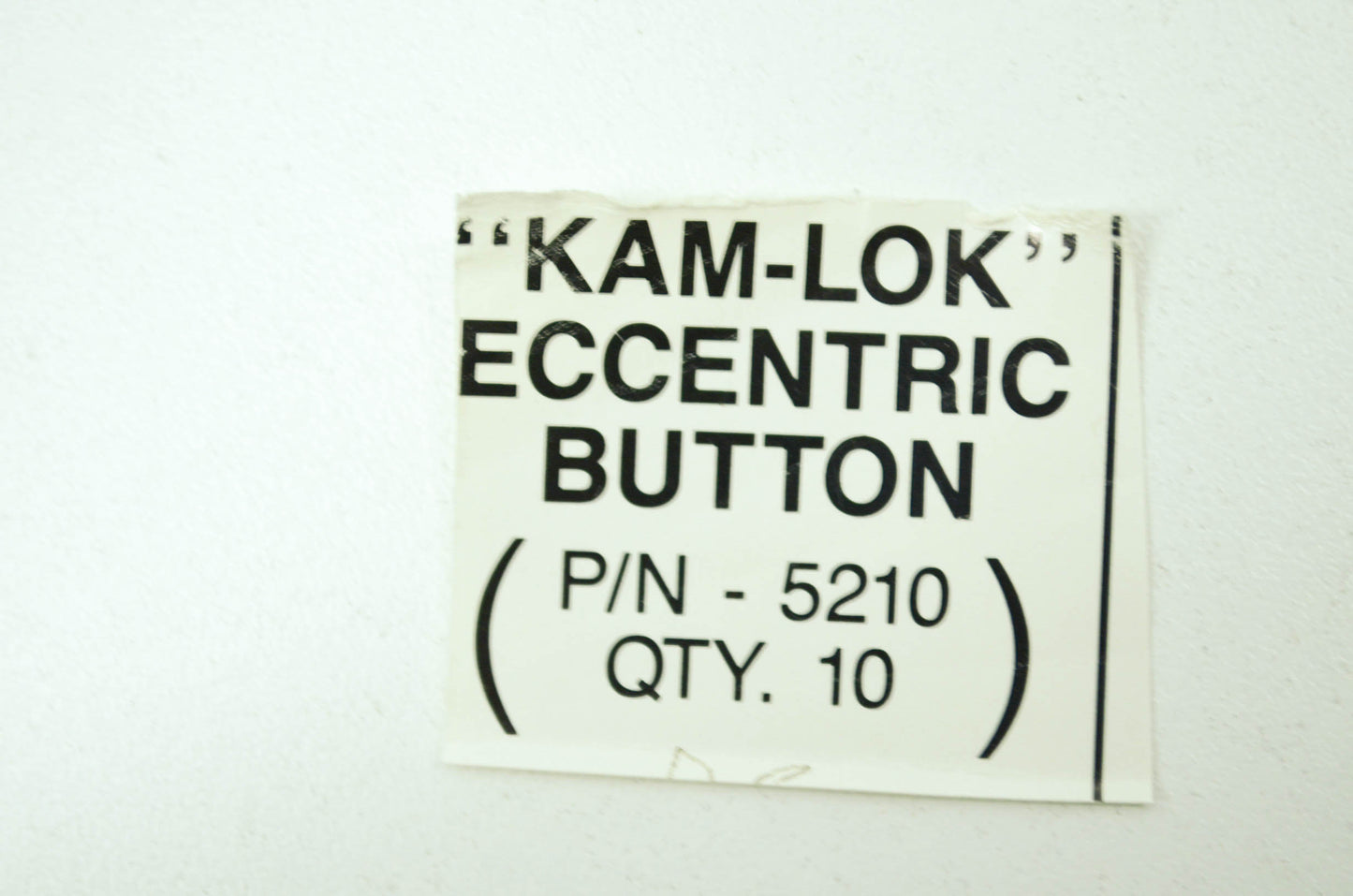Kam-Lok Eccentric Button NOS