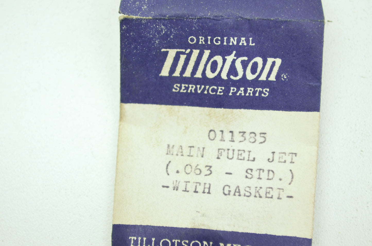 NEW Tillotson Main Fuel Jet NOS 11385