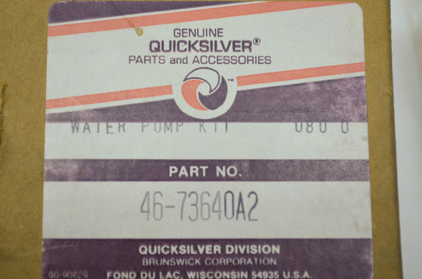 NEW Quicksilver Mercury Marine Water Pump Kit NOS 46-73640A2