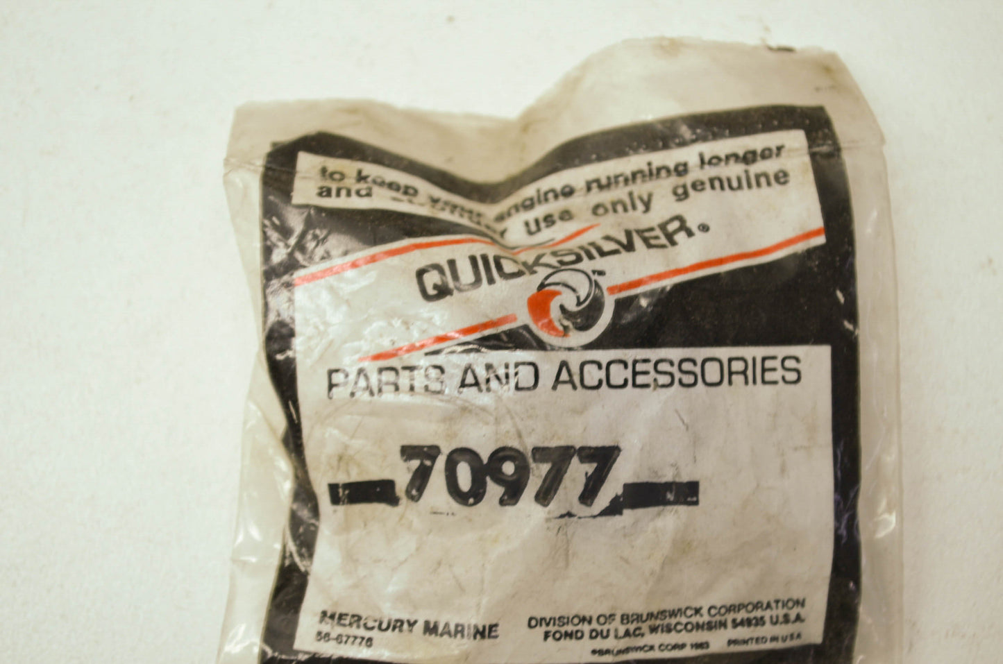 NEW OEM Mercury Marine Outboard Pump Cup NOS