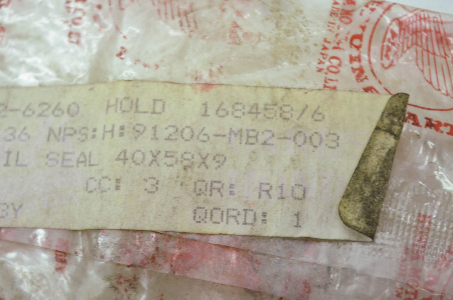 OEM Honda 91206-MB2-003 Oil Seal 40X58X9 NOS