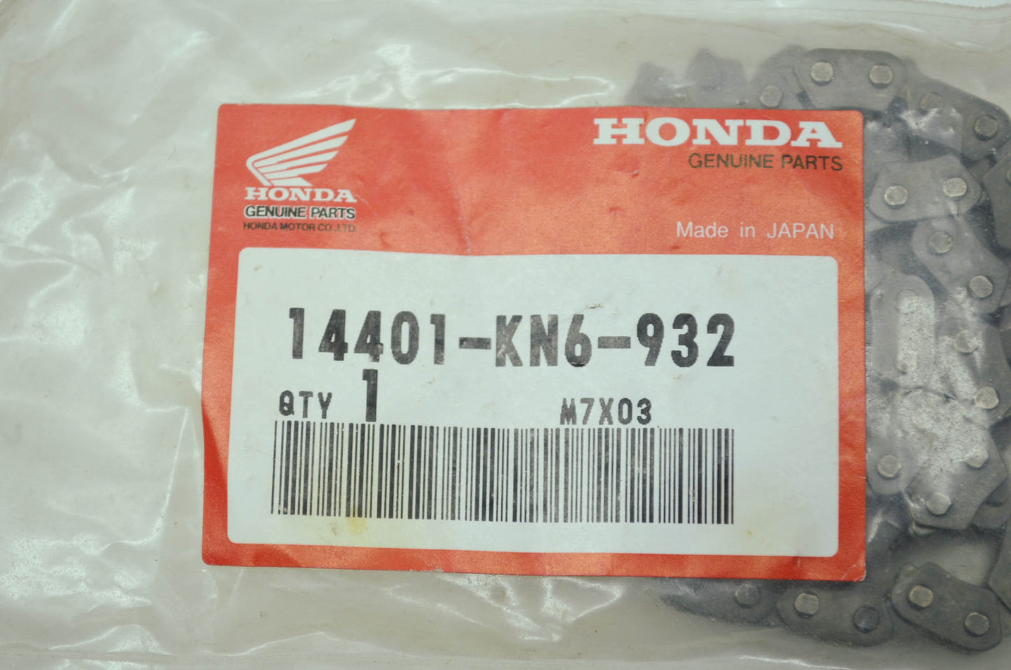 OEM Honda 14401-KN6-932 Cam Chain NOS