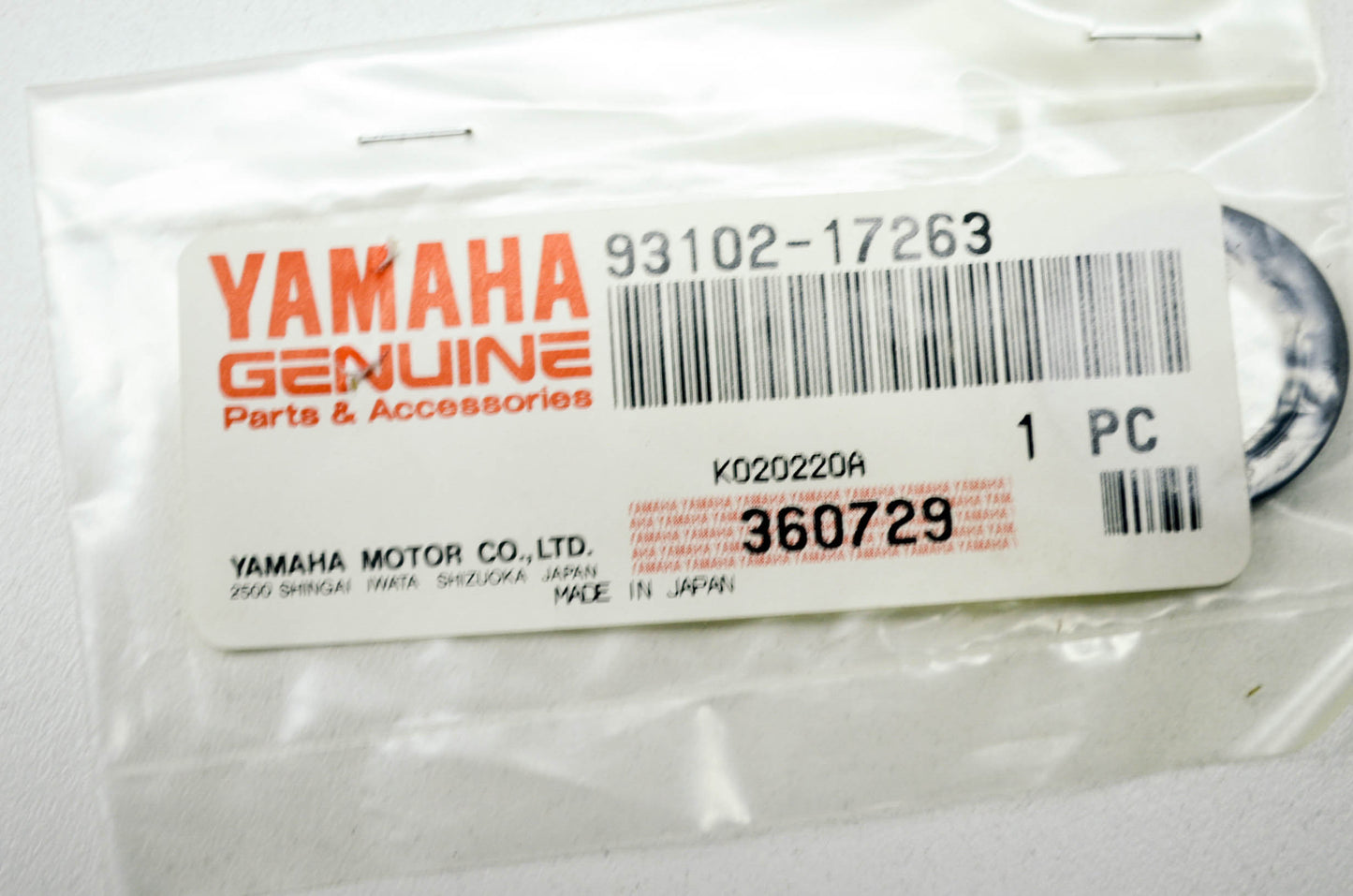 OEM Yamaha 93102-17263-00 Oil Seal Type SD NOS