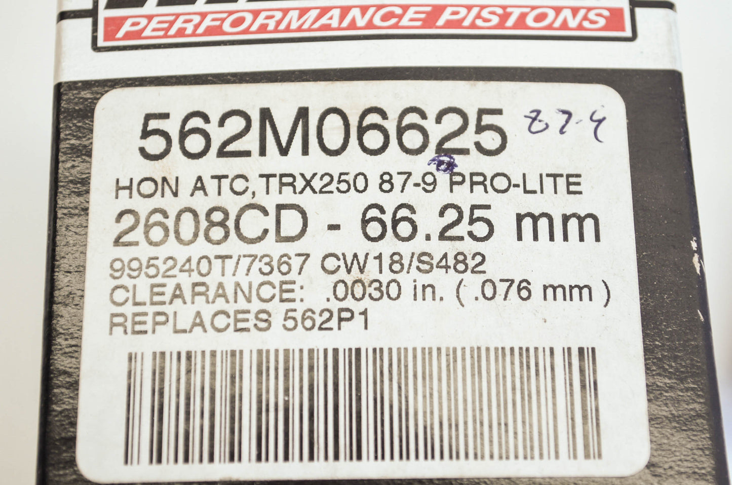 Piston Honda 87-89 TRX250R NOS
