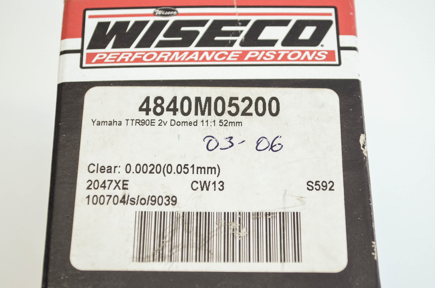 Piston 2003-2007 Yamaha TTR90E NOS