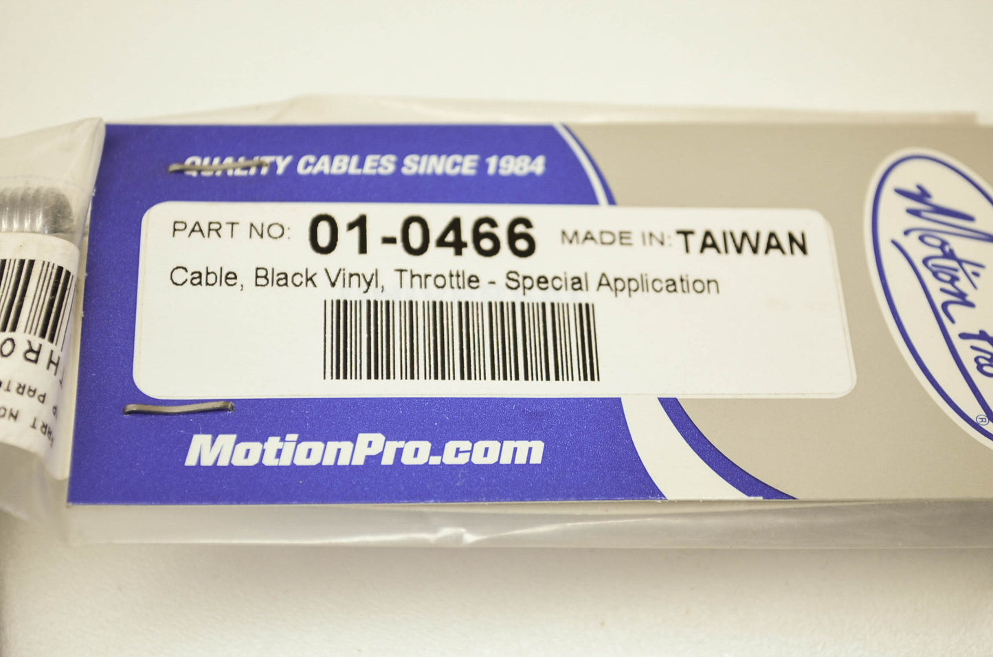 Black Vinyl Throttle Cable NOS