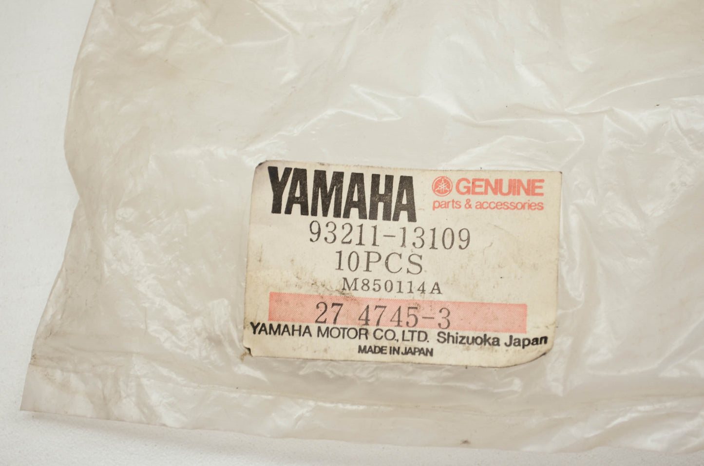 OEM Yamaha 93211-13109-00 O-Ring NOS