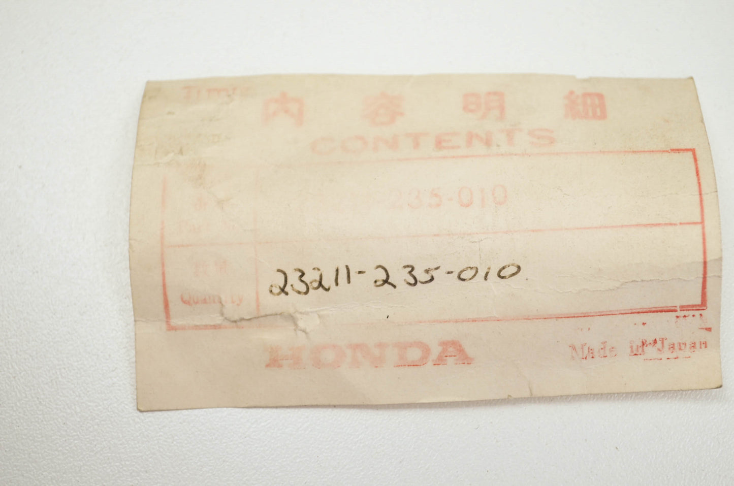 OEM Honda 23211-235-010 Mainshaft 13T NOS