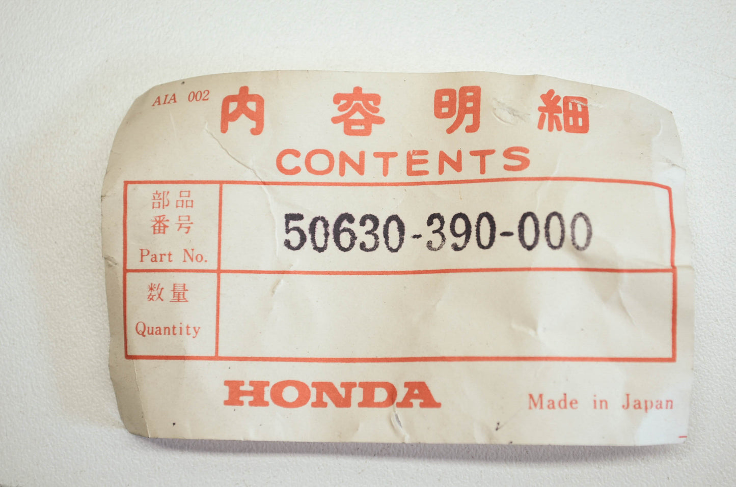 OEM Honda 50630-390-000 Right Step Assembly NOS
