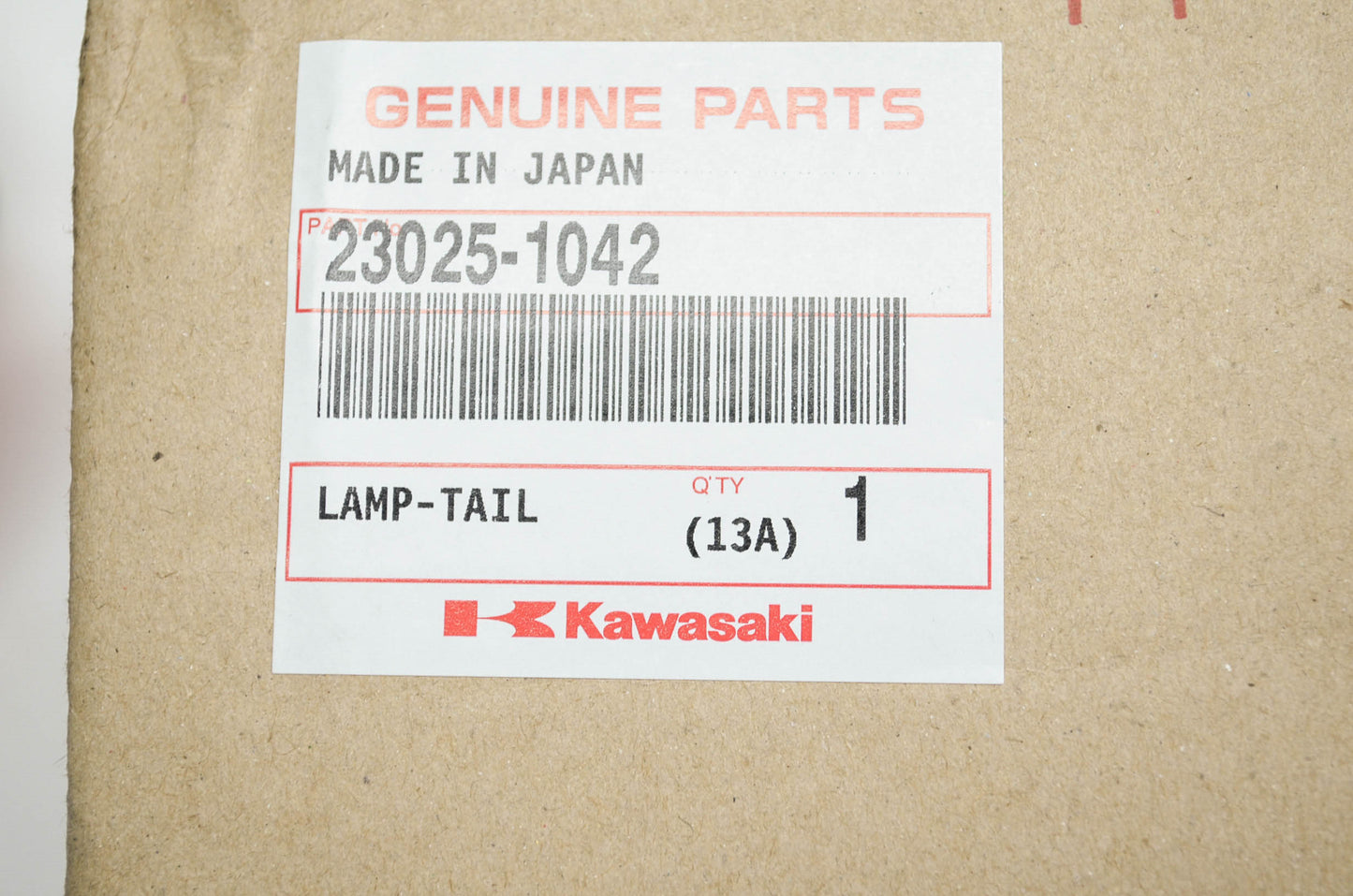 OEM Kawasaki 23025-1042 Tail Lamp NOS