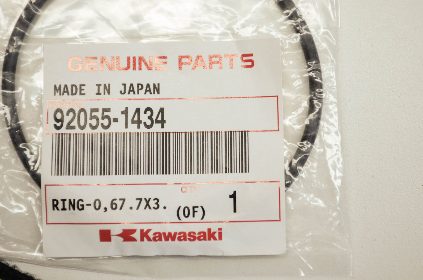 OEM Kawasaki 92055-1434 O-Ring 67.7x3.1 NOS