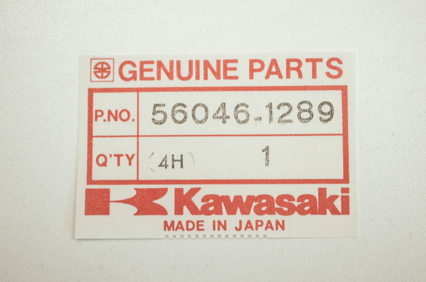 OEM Kawasaki 56046-1289 Left Hand Fuel Tank Pattern NOS