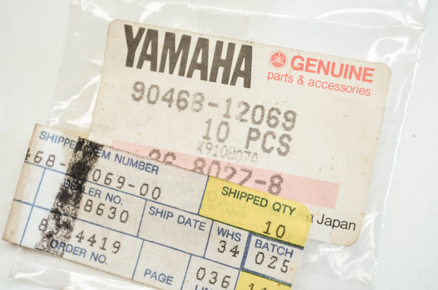 OEM Yamaha 90468-12069-00 Clip NOS