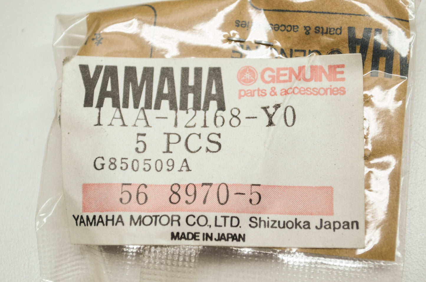 OEM Yamaha 1aa-12168-y0-00 Adjusting Pad 1.85 Qty 5 NOS