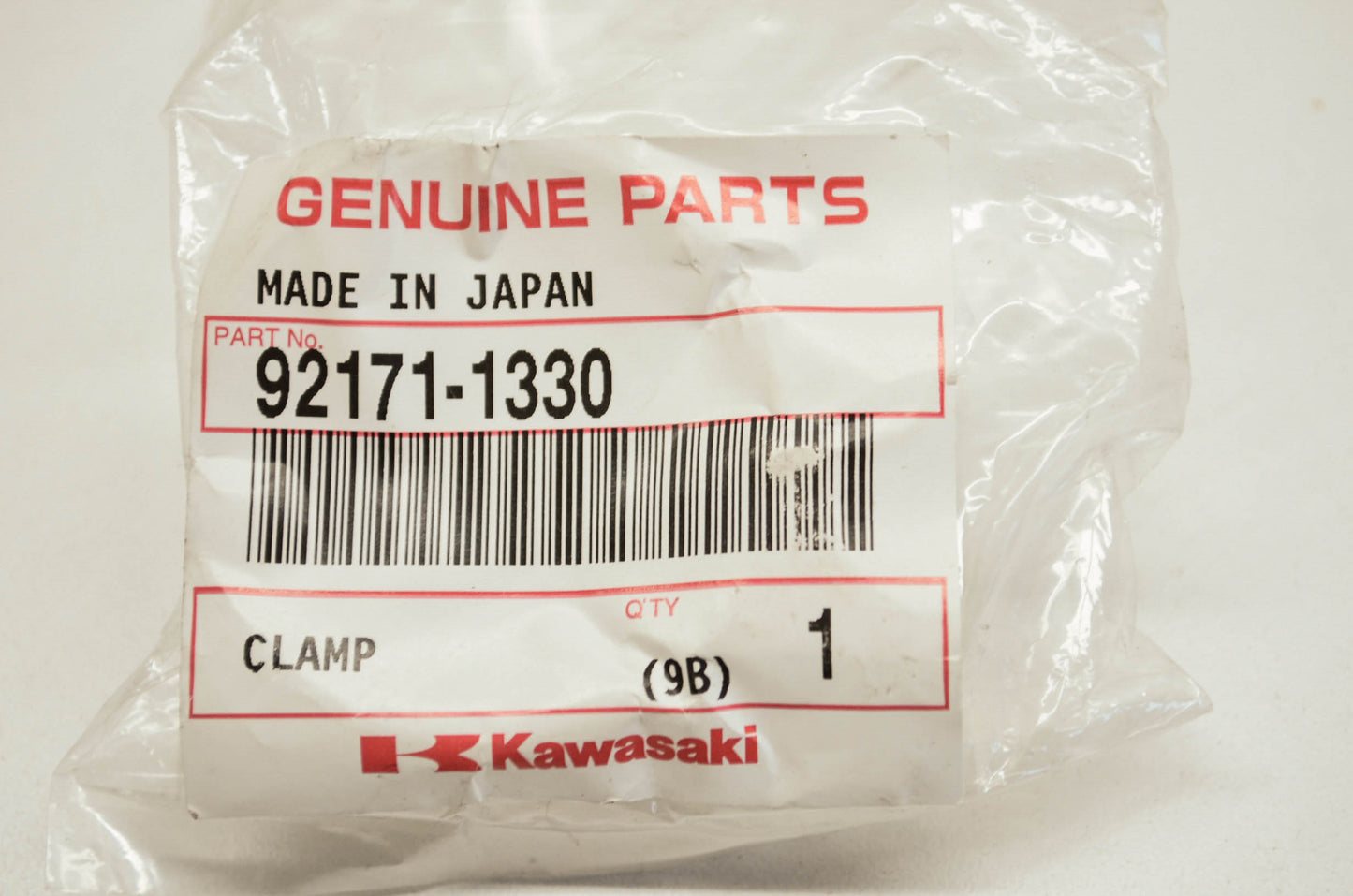 OEM Kawasaki 92171-1330 Clamp NOS