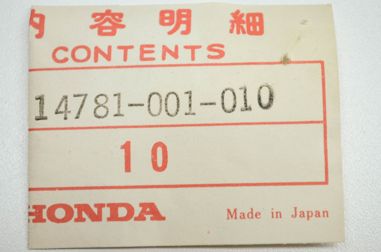 OEM Honda 14781-001-010 Valve Cotter Qty 10 NOS