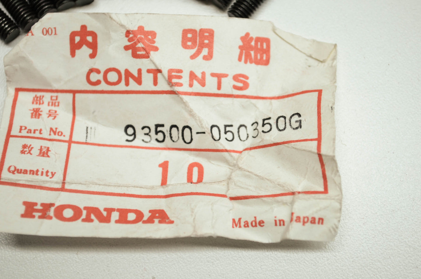 OEM Honda 93500-050350g Pan Screw 5x35 Qty 13 NOS