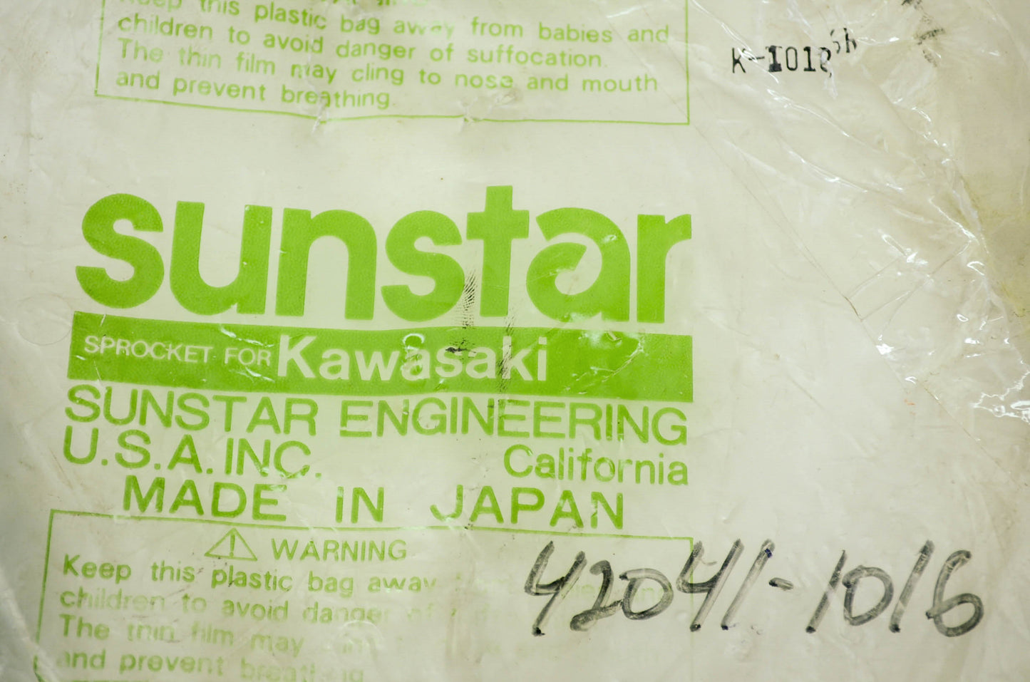 New Sunstar Rear Sprocket 48T Kawasaki 79-83 KX KDX 80 NOS