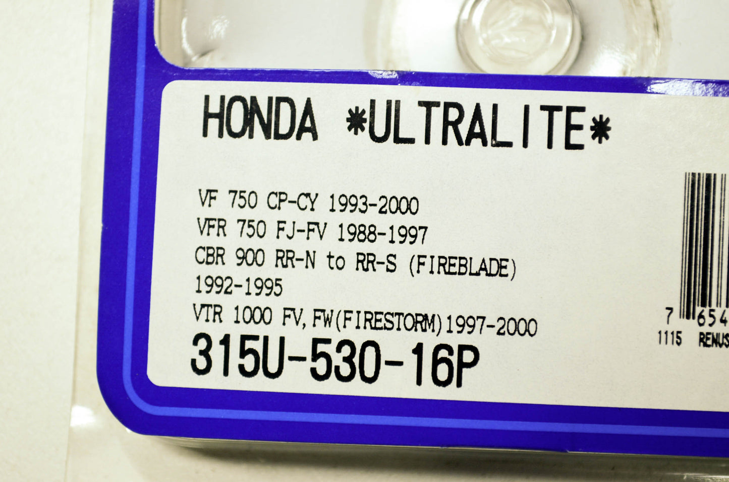 New Renthal Ultralite Sprocket 16T Honda CBR 900 954 1000 RVT1000 VF750 VFR750 V