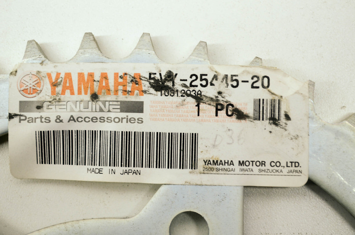 OEM Yamaha 5VY-25445-20-00 Driven Sprocket 45T NOS