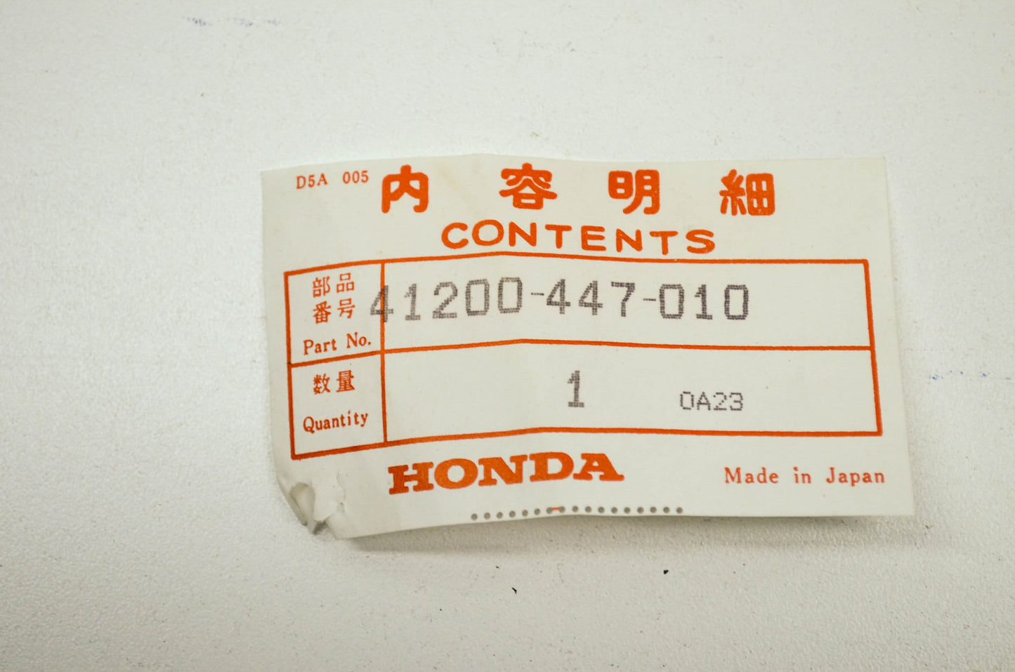 OEM Honda 41200-447-010 Sprocket 35T NOS