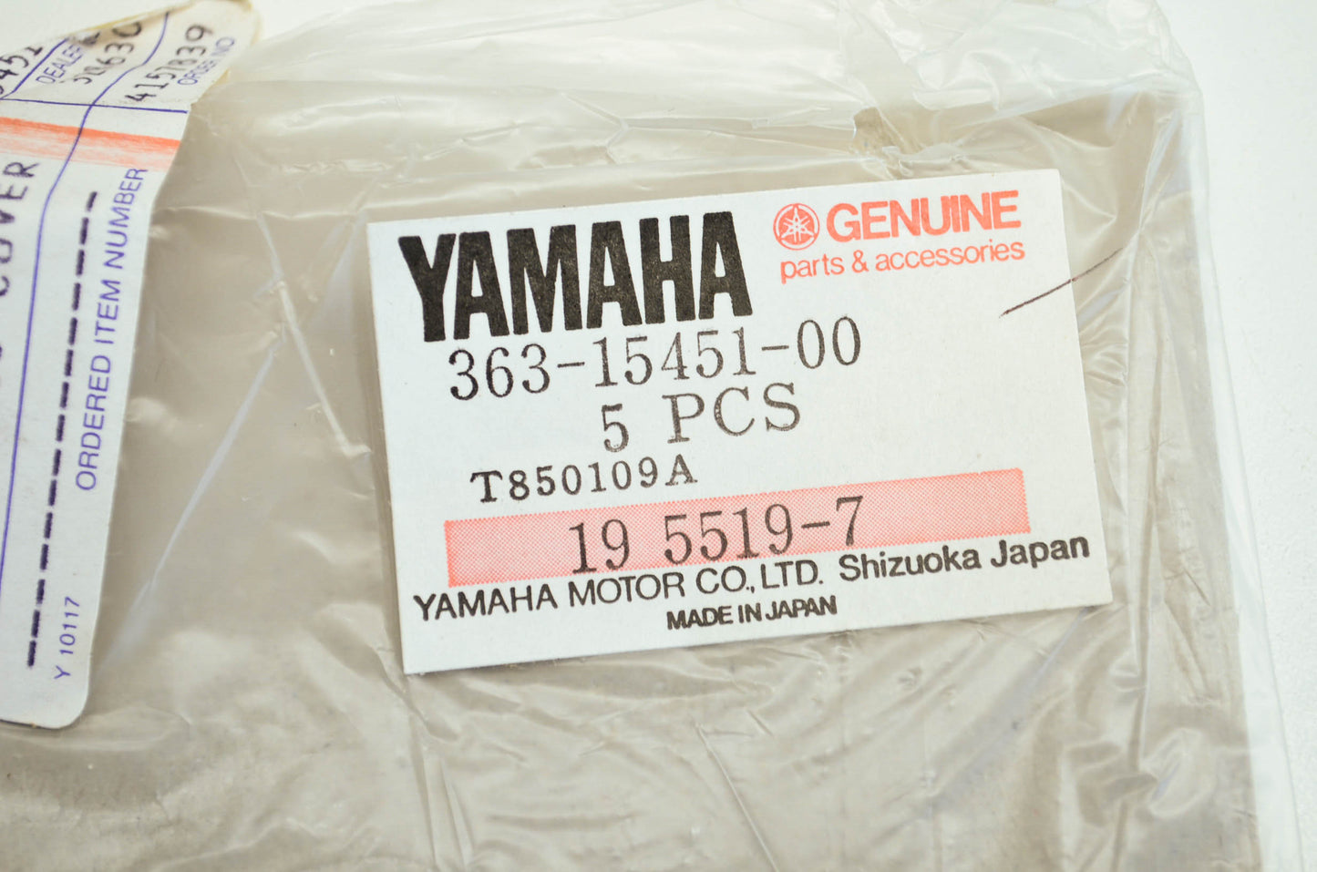 OEM Yamaha 363-15451-00-00 Crankcase Cover Gasket NOS