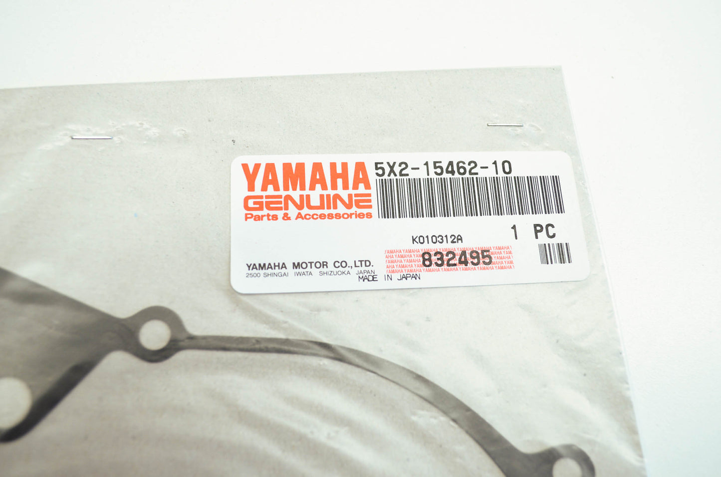OEM Yamaha 5x2-15462-10-00 Crankcase Cover Gasket 3 NOS