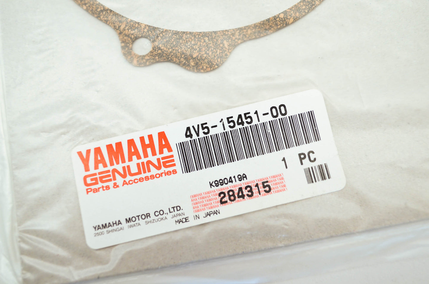 OEM Yamaha 4v5-15451-00-00 Crankcase Cover Gasket NOS