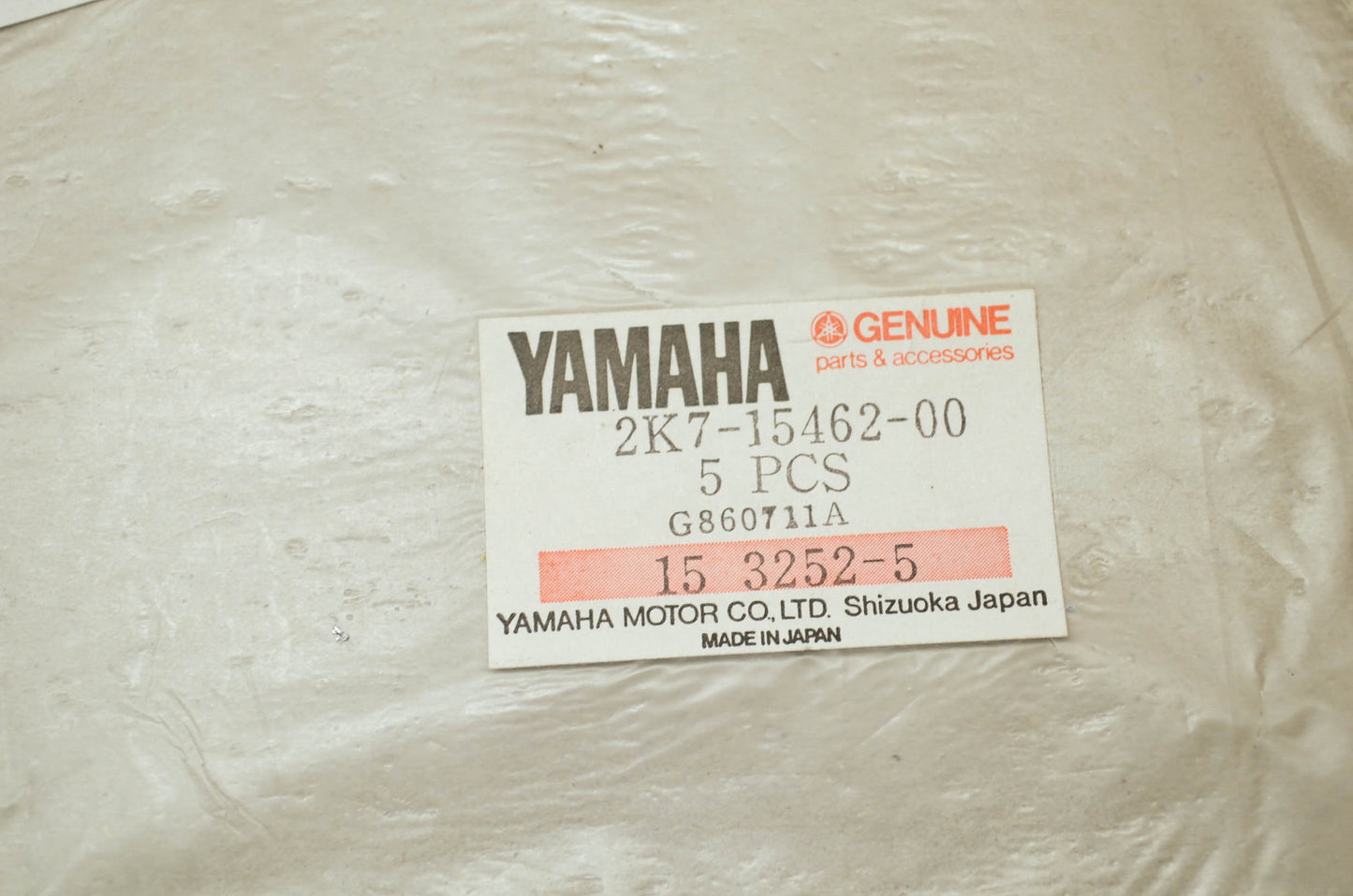 OEM Yamaha 2k7-15462-00-00 Crankcase Cover Gasket 3 NOS
