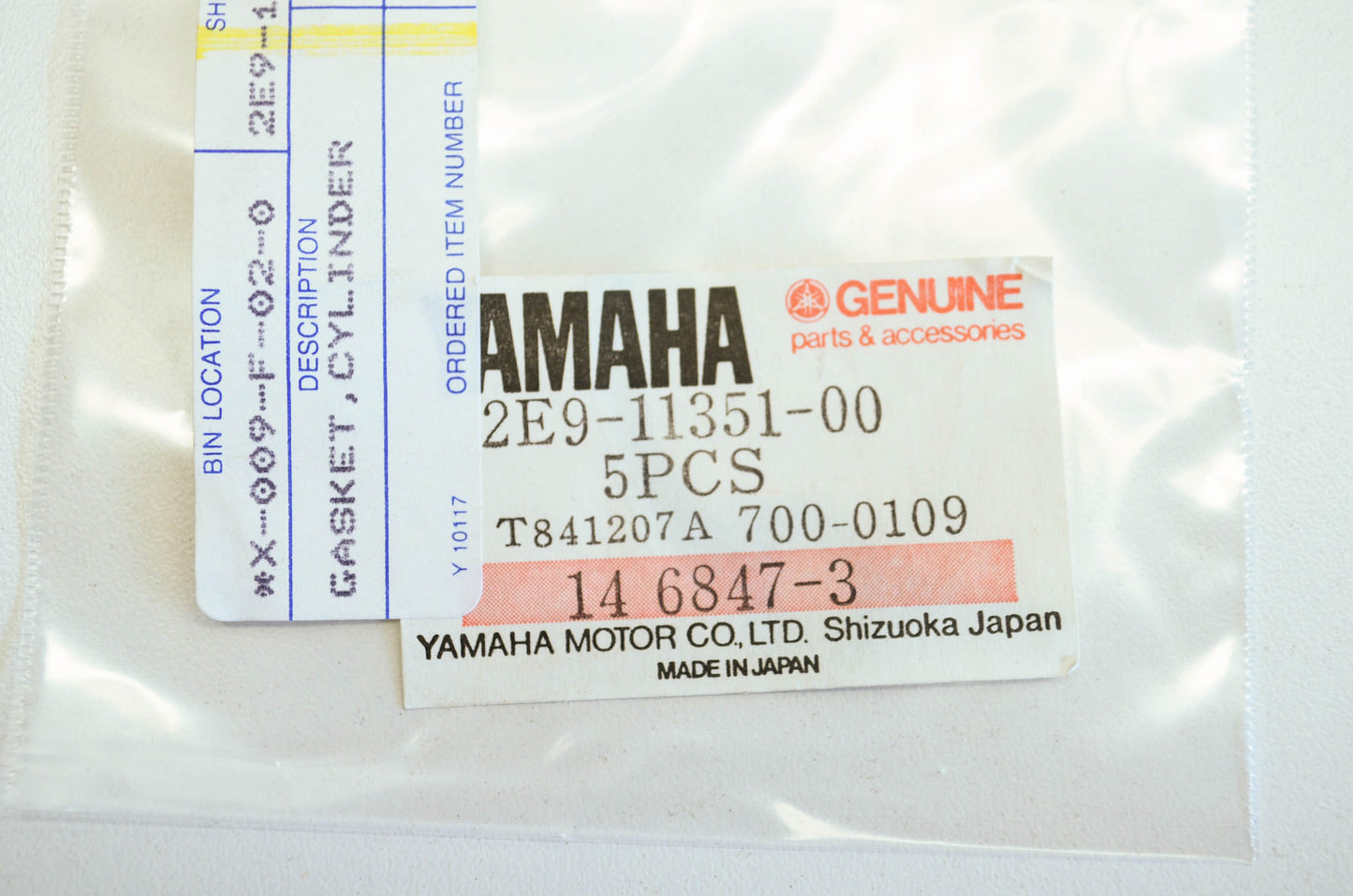 OEM Yamaha 2e9-11351-00-00 Cylinder Gasket NOS