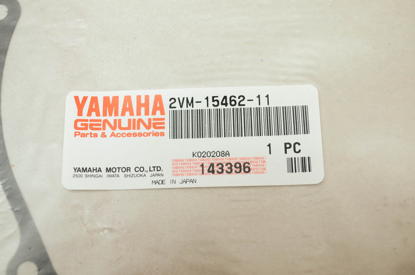 New OEM Yamaha 2vm-15462-11-00 Crankcase Gasket 1 NOS