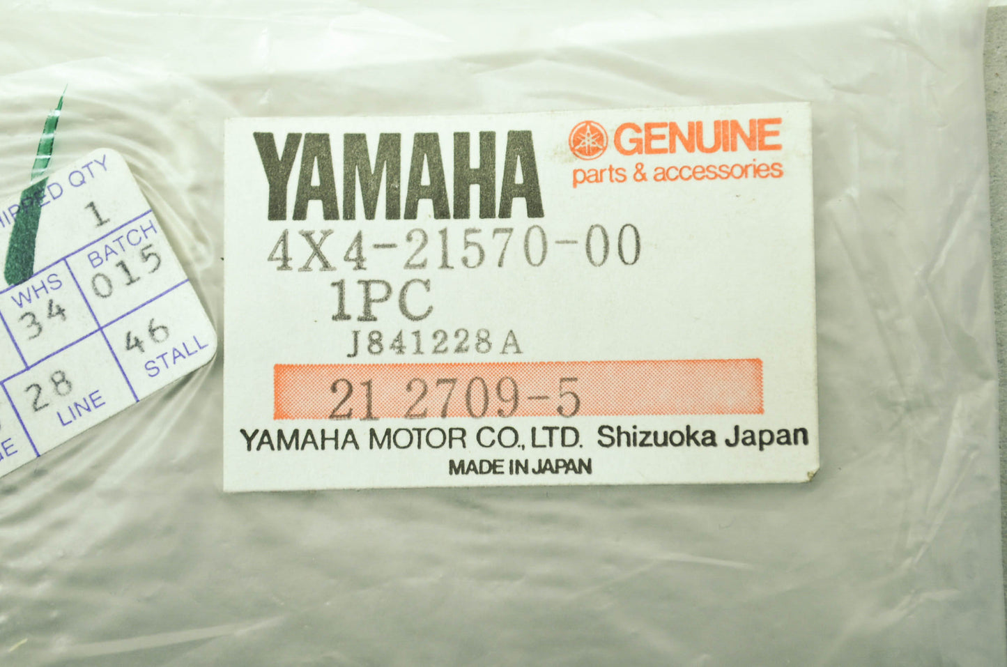 New OEM Yamaha '1' Decal 81-85 PW50 Y-Zinger NOS