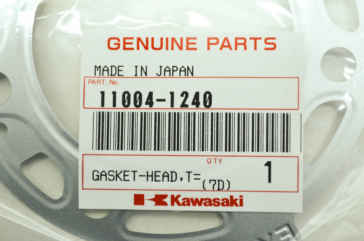 OEM Kawasaki 11004-1240 Head Gasket T=0.26 NOS