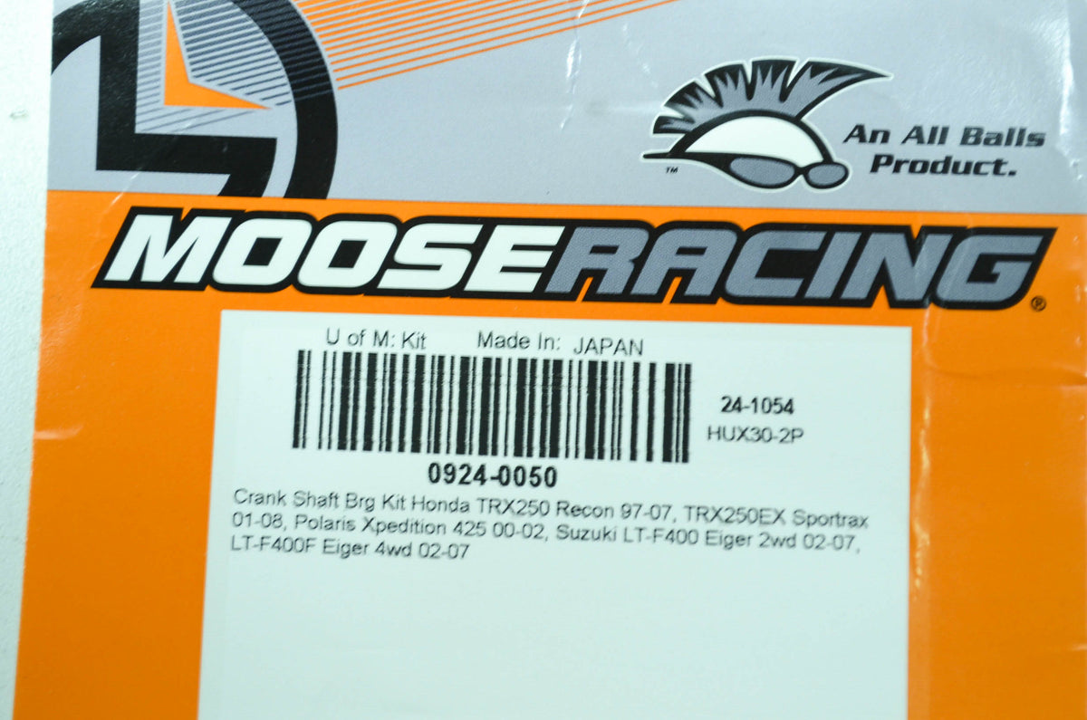 Moose Racing 0924-0050 Crank Shaft Bearing Kit NOS