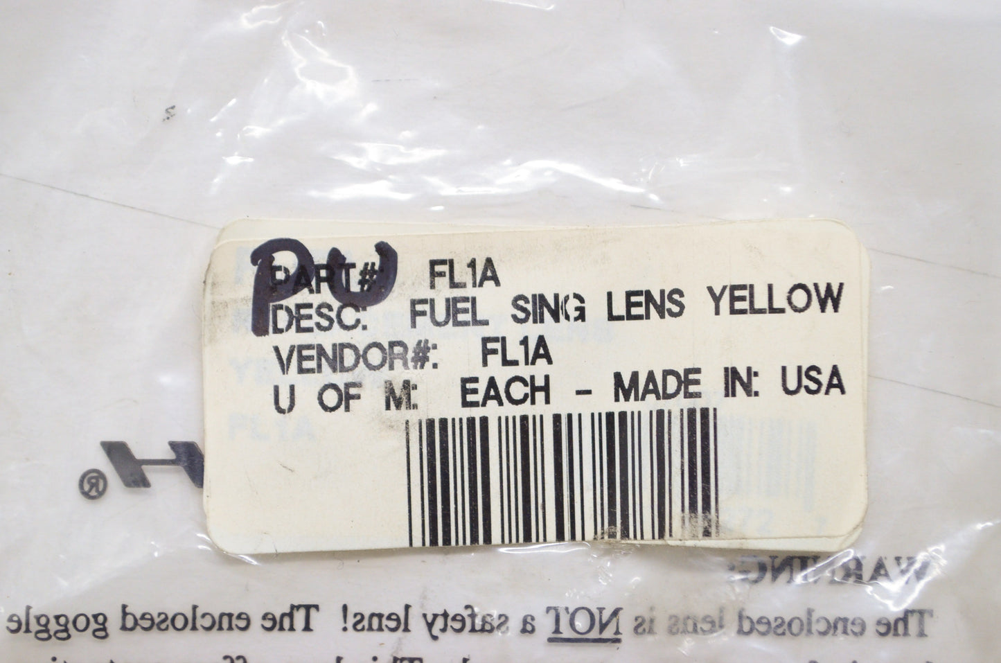 Smith FL1A Yellow Fuel Single Lens NOS