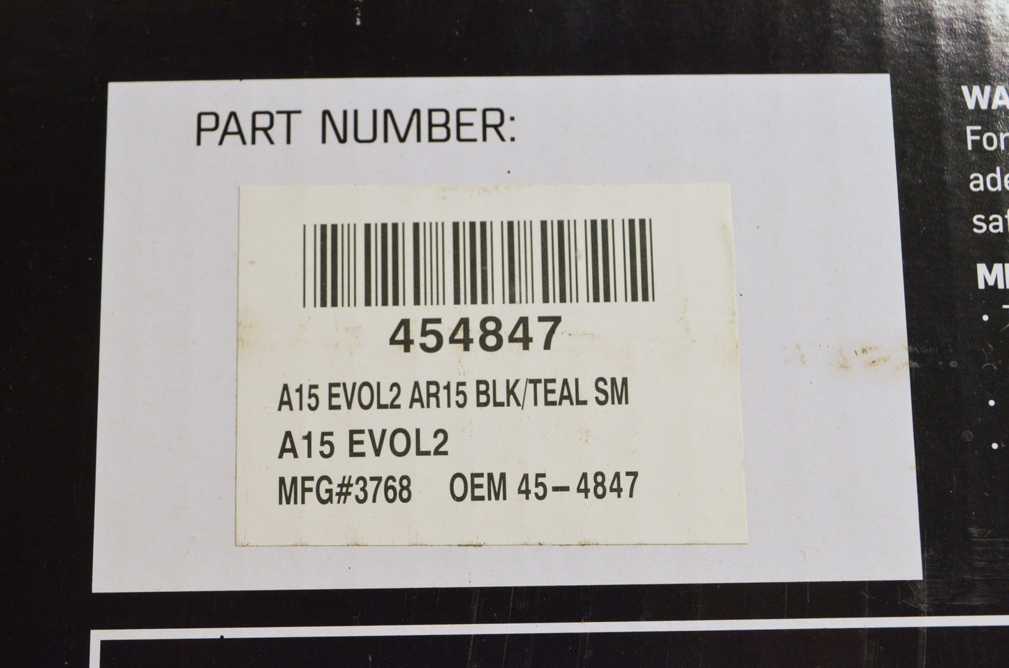 ANSR 454847, 3768 Small Evolve 2 AR15 NOS