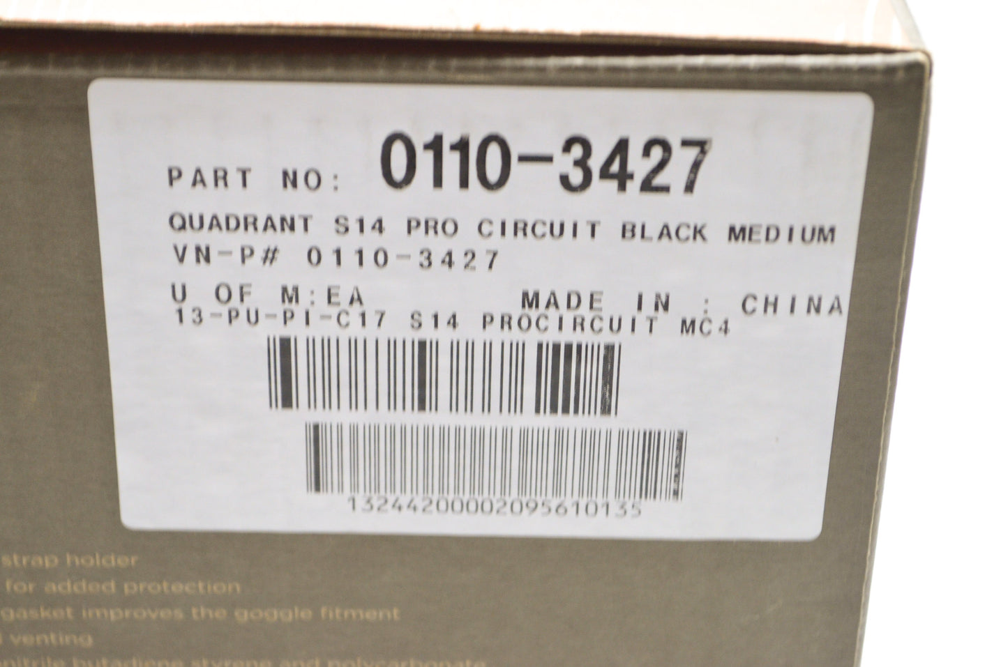 New Thor Medium Quadrant Helmet NOS